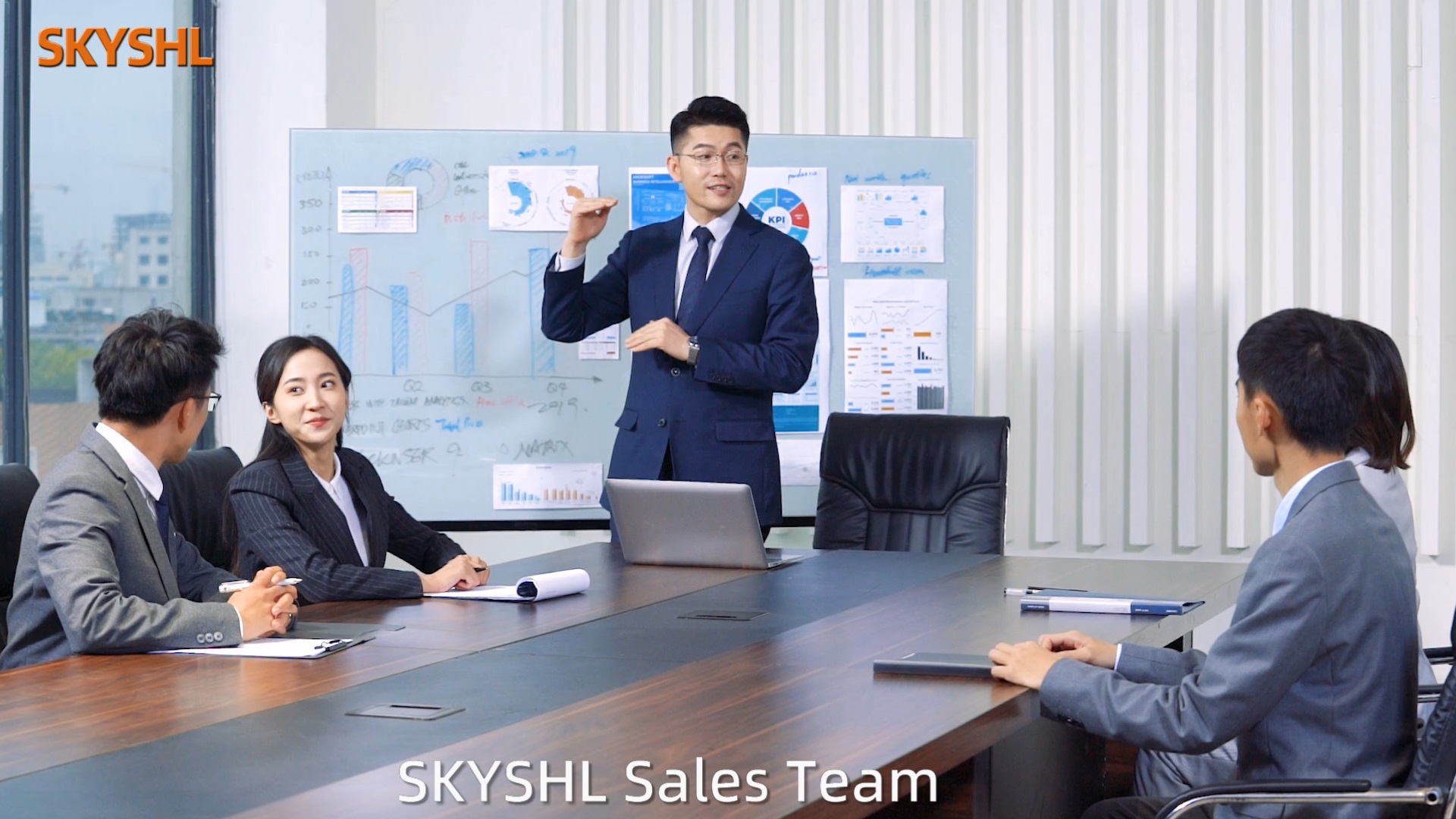 SKYSHL Sales Team and R&D Team