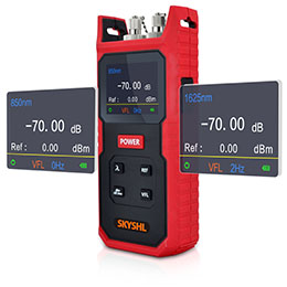 SKYSHL 800-1700nm -70~+8dBm Optical Fiber Power Meter - OPM