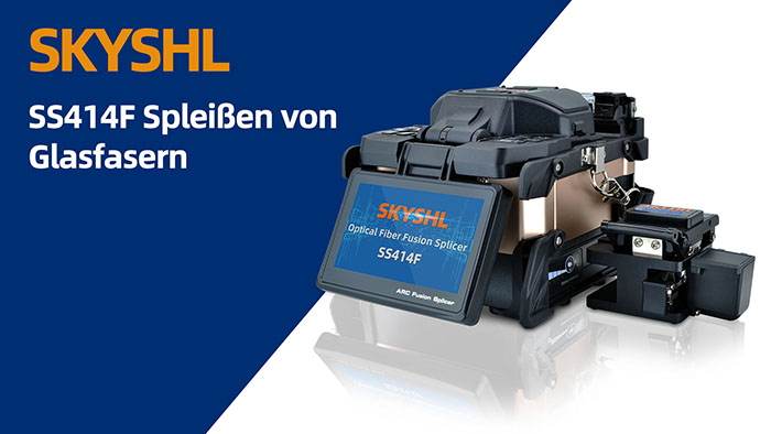 SKYSHL SS414F Optical Fiber Fusion Splicer fiber splicing video