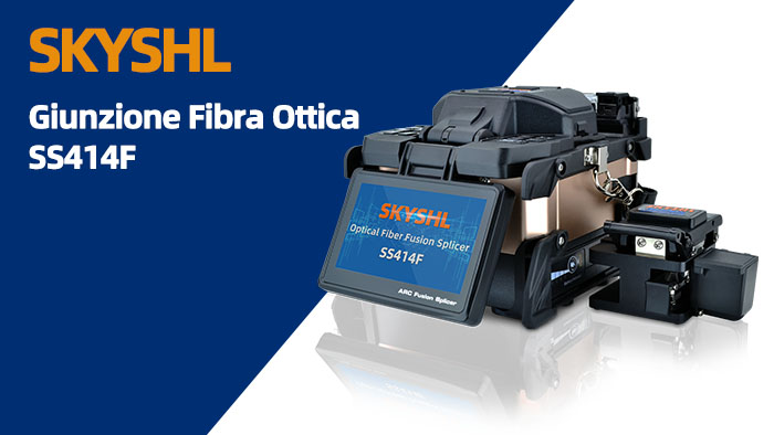 SKYSHL SS414F Optical Fiber Fusion Splicer fiber splicing video