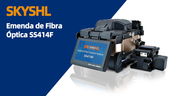 SKYSHL SS414F Optical Fiber Fusion Splicer fiber splicing video