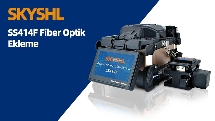 SKYSHL SS414F Optical Fiber Fusion Splicer fiber splicing video