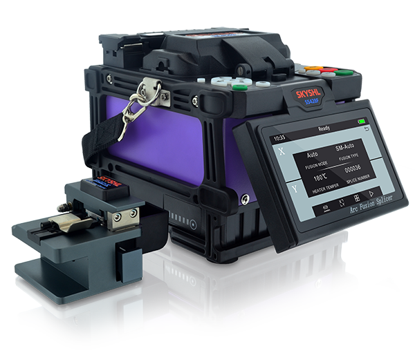 SKYSHL SS428F Optical Fiber Fusion Splicer fiber splicing video