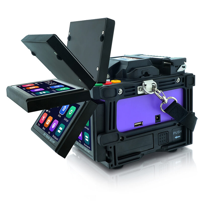 SKYSHL SS428F Optical Fiber Fusion Splicer fiber splicing video