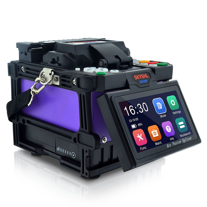 SKYSHL SS428F Optical Fiber Fusion Splicer fiber splicing video