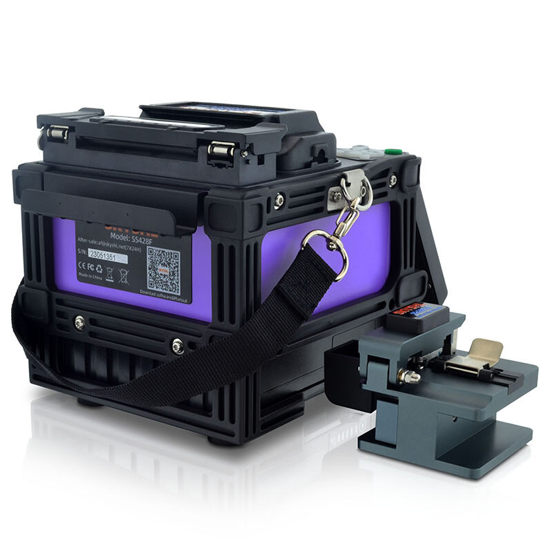 SKYSHL SS428F Optical Fiber Fusion Splicer fiber splicing video