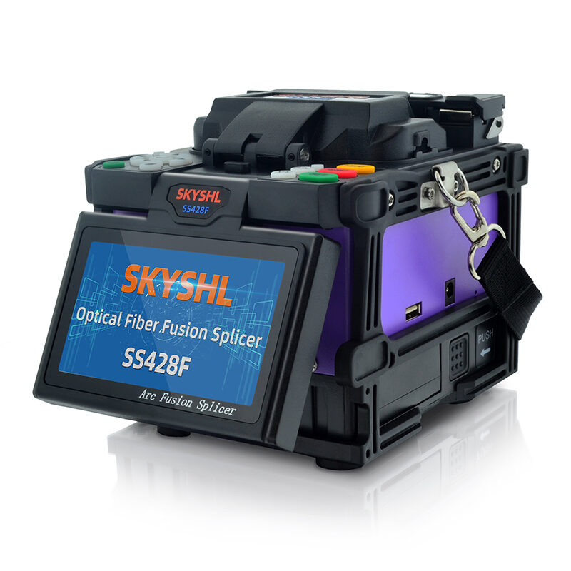 SKYSHL SS428F Optical Fiber Fusion Splicer fiber splicing video