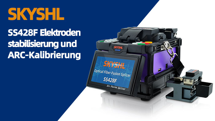 SKYSHL SS428F Optical Fiber Fusion Splicer fiber splicing video