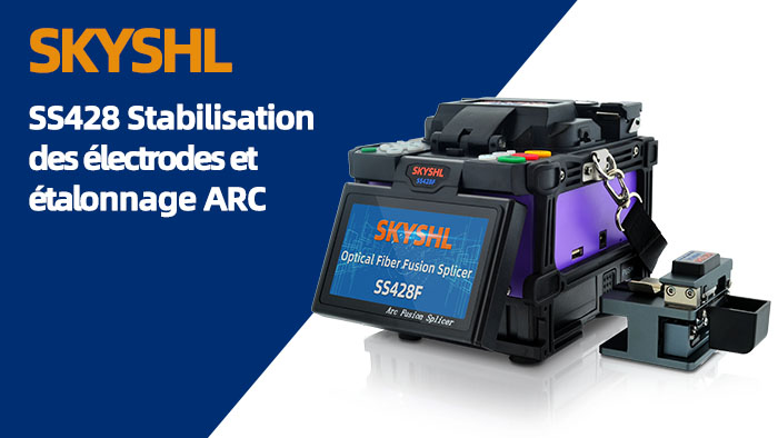 SKYSHL SS428F Optical Fiber Fusion Splicer fiber splicing video