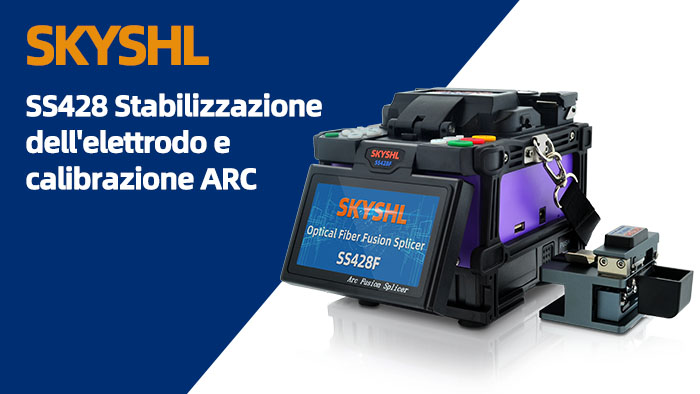 SKYSHL SS428F Optical Fiber Fusion Splicer fiber splicing video