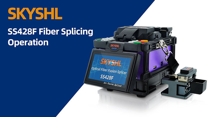 SKYSHL SS428F Optical Fiber Fusion Splicer fiber splicing video