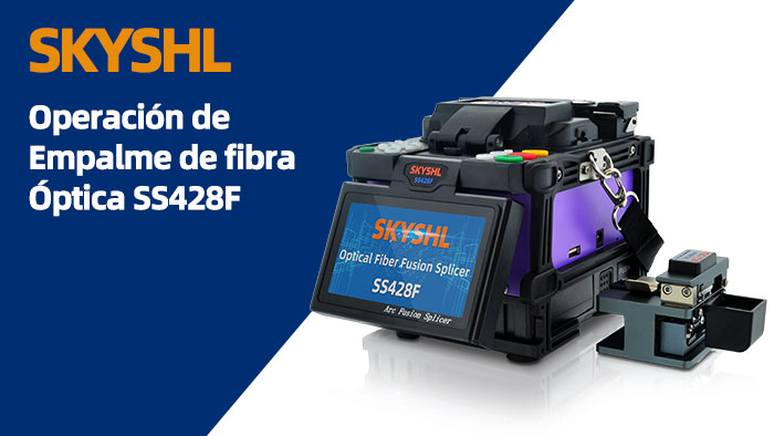SKYSHL SS428F Optical Fiber Fusion Splicer fiber splicing video