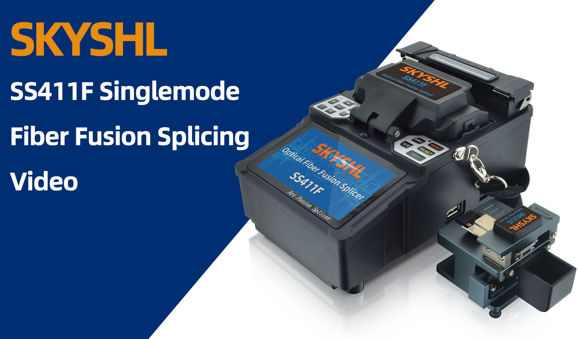 SS411F-fiber splicing video