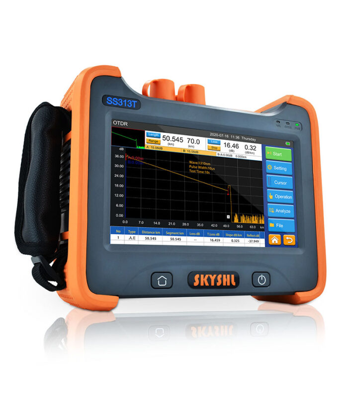 SS313T 1310nm 1550nm sm singlemode optical time domain reflectometer otdr tester
