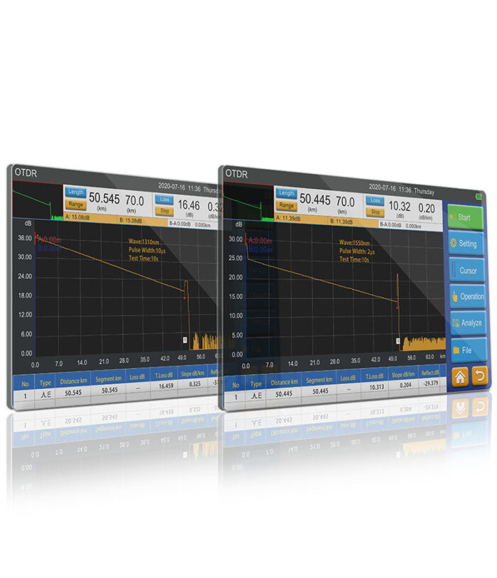 SS313T 1310nm 1550nm sm singlemode optical time domain reflectometer otdr tester