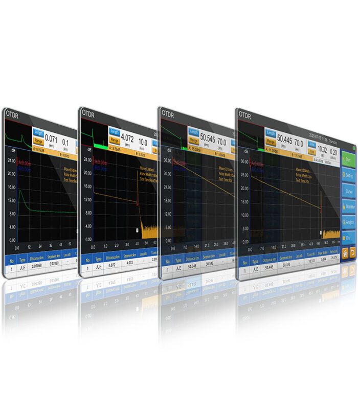 SS313T 850nm 1300nm 1310nm 1550nm SM and MM optical time domain reflectometer otdr tester curve