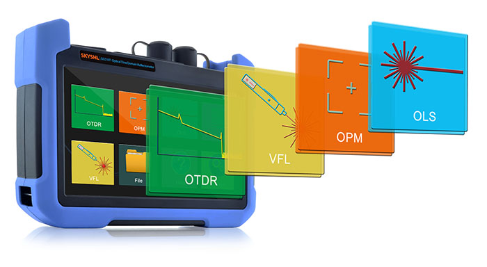 SS315T 1310nm 1550nm 850nm 1300nm mm multimode SM single mode optical time domain reflectometer otdr tester curve