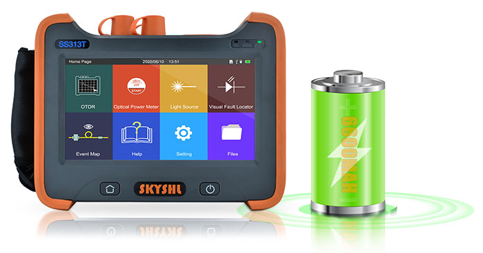 SS313T 7.4V 6600mah lithium battery optical time domain reflectometer otdr tester event map ilom