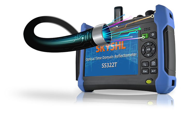SS322T SM 1310nm 1550nm SM single mode optical time domain reflectometer otdr tester