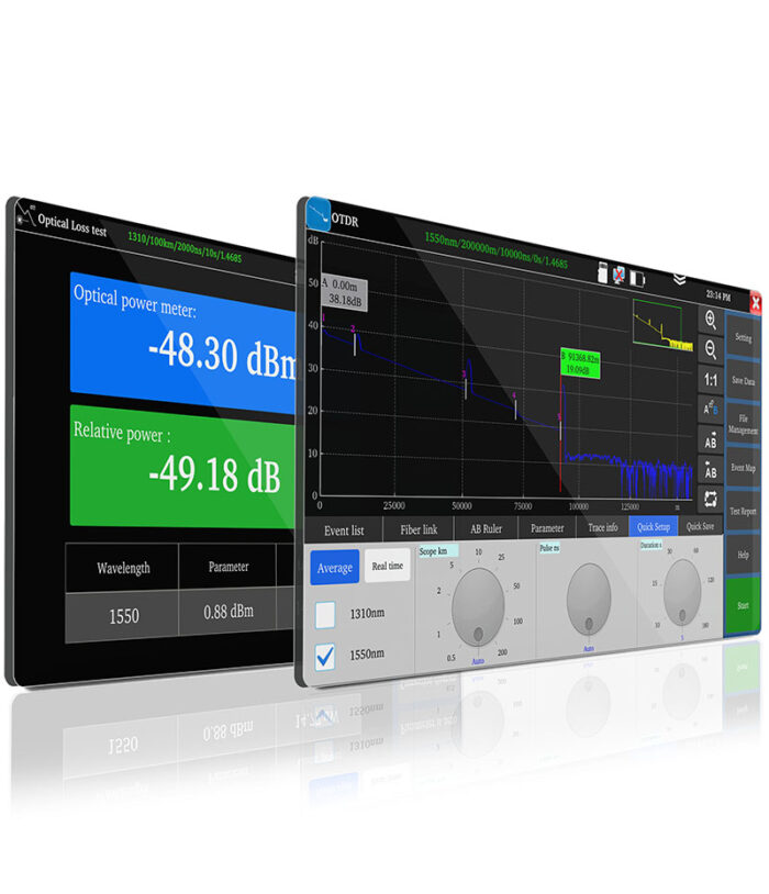 SS306T 1310nm 1550nm 1610nm singlemode optical time domain reflectometer otdr tester