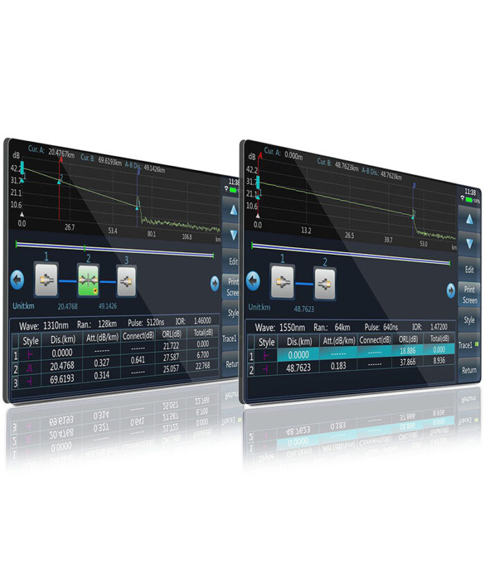 SS322T SM 1310nm 1550nm SM single mode optical time domain reflectometer otdr tester