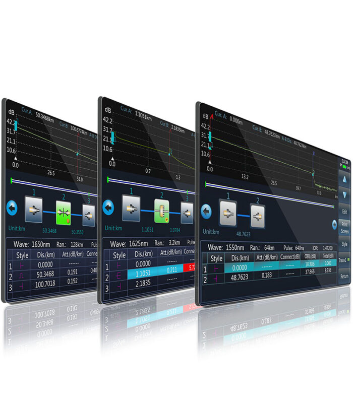 SS322T SM 1550nm 1625nm 1650nm PON SM single mode optical time domain reflectometer otdr tester event map ilpm