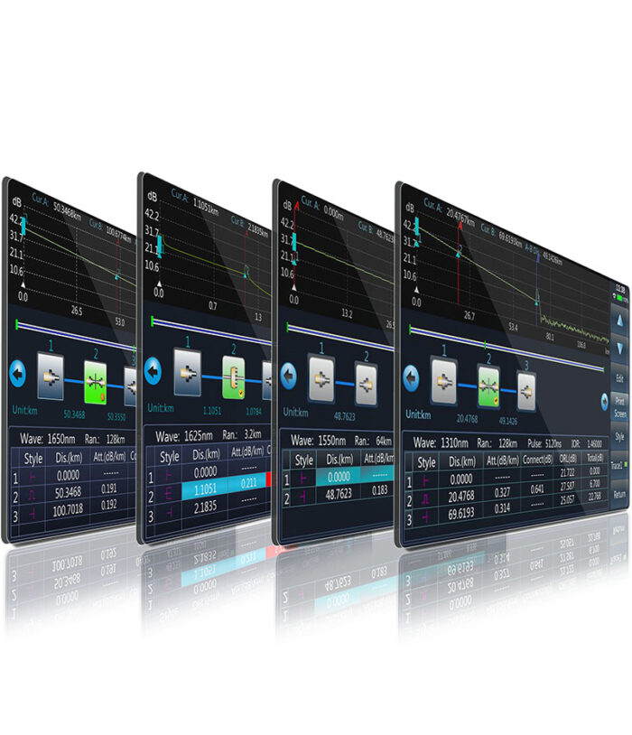 SS322T SM 1310nm 1490nm 1550nm 1625nm 1650nm PON SM single mode optical time domain reflectometer otdr tester event map ilom