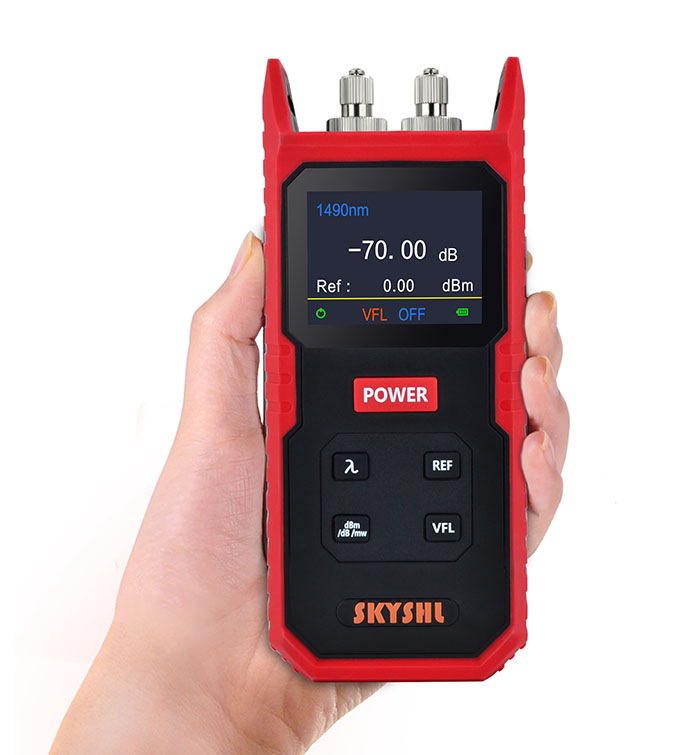 SS101PVA SS101PVC 850nm,1300nm,1310nm,1490nm,1550nm,1625nm Portable Optical Fiber Power Meter