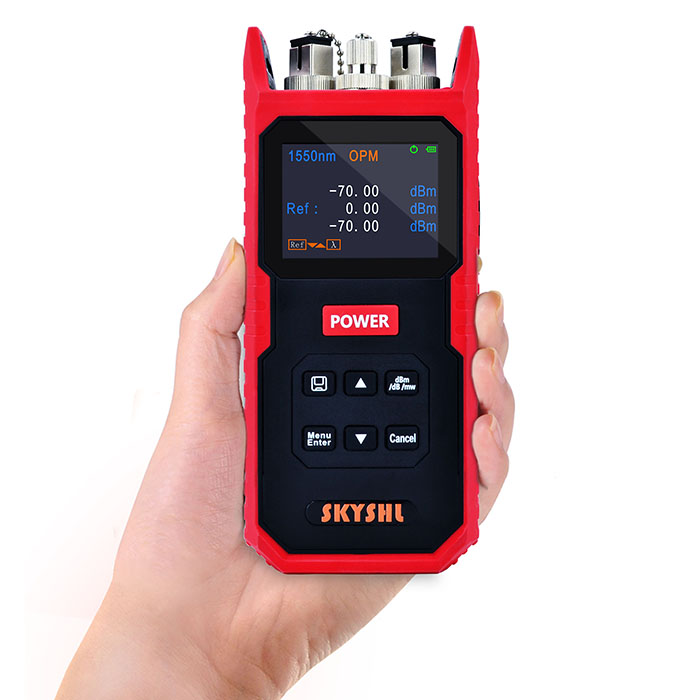 SS102PA SS102PC 1310nm 1490nm 1550nm PON Optical Power Meter with 850nm,1300nm,1310nm,1490nm,1550nm,1625nm Optical Fiber Power Meter OPM
