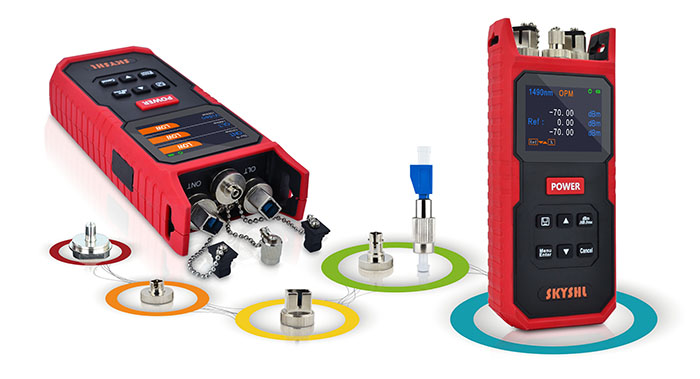 SS102PA SS102PC 1310nm 1490nm 1550nm PON Optical Power Meter with 850nm,1300nm,1310nm,1490nm,1550nm,1625nm Optical Fiber Power Meter OPM