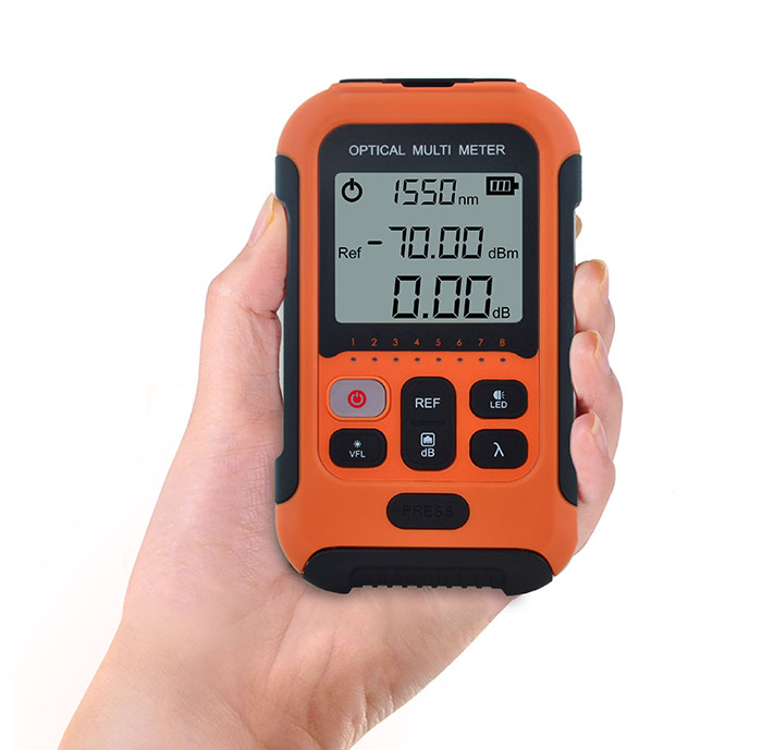 SS103PVA SS103PVC 850nm,980nm,1270nm,1300nm,1310nm,1490nm,1550nm,1577nm,1625nm,1650nm singlemode / SM Multimode / MM Portable Optical Fiber Power Meter