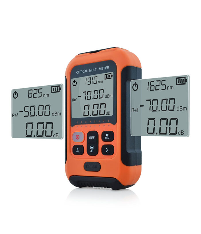 SS103PVA SS103PVC 850nm,980nm,1270nm,1300nm,1310nm,1490nm,1550nm,1577nm,1625nm,1650nm singlemode / SM Multimode / MM Portable Optical Fiber Power Meter