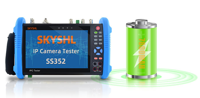 SKYSHL SS352 Series 8K H.265 HD IP camera CCTV tester battery