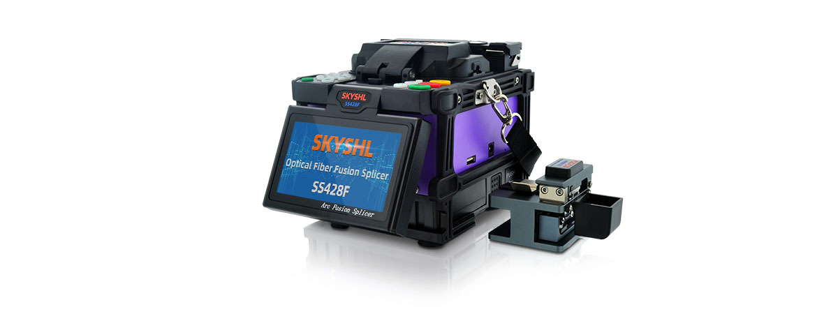 SKYSHL SS428F Optical Fiber Fusion Splicer fiber splicing video