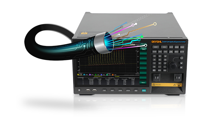 SKYSHL SS912A Optical Spectrum Analyzer – High-Resolution 20pm, 73dB Dynamic Range, 600-1700nm Wavelength