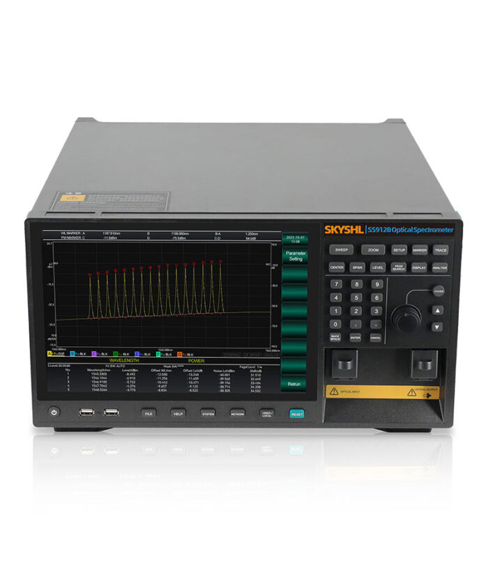 SKYSHL SS912B Optical Spectrum Analyzer – High-Resolution 50pm, 60dB Dynamic Range, 1200-2400nm Wavelength